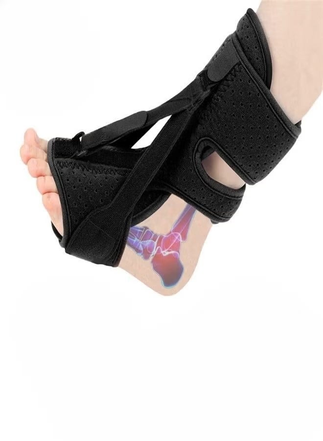 general Orthopedic Foot Drop Corrector Foot Arch Support Brace Rehabilitation Equipment Night Use Splint for Plantar Fascitis Multi Adjustable Ankle Brace for Plantar Fasciitis Elastic Dorsal Splint - Image 2