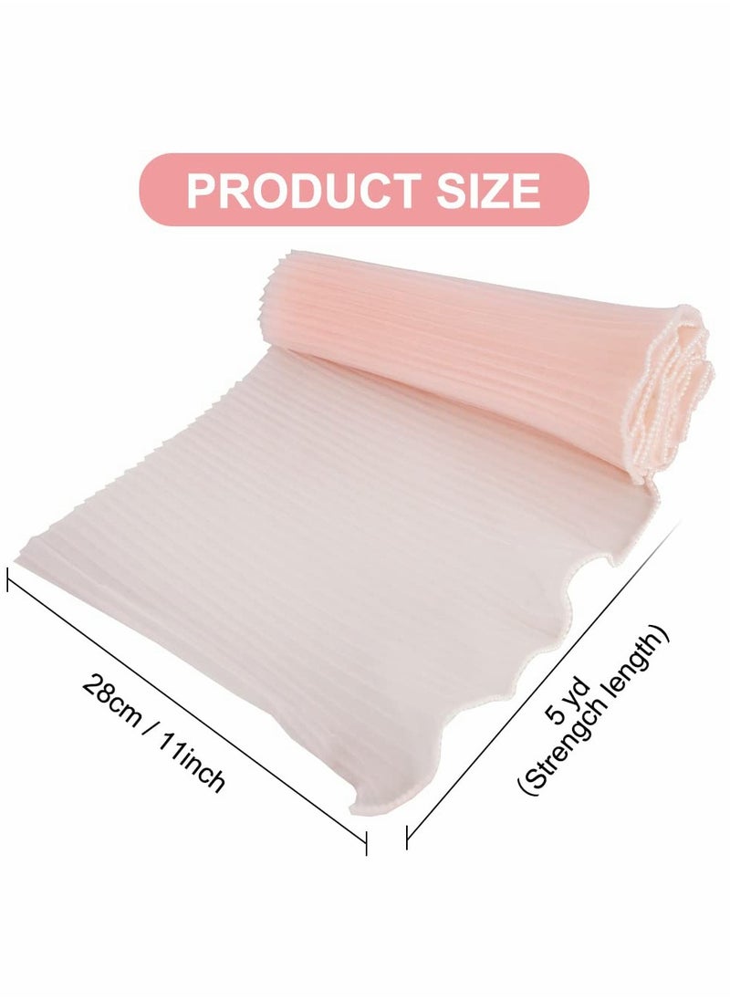 Pink Flower Wrapping Mesh Paper Floral Bouquet Packaging Wrinkled Translucent for Florist Supplies Wedding Valentines Gifts Flower Bouquet Decoration 11" X 162"(Pink with pearl) - pzsku/Z751E5586F29A8AFA9A68Z/45/_/1717031095/6bc7ce8e-53df-4631-b210-9a344996b183