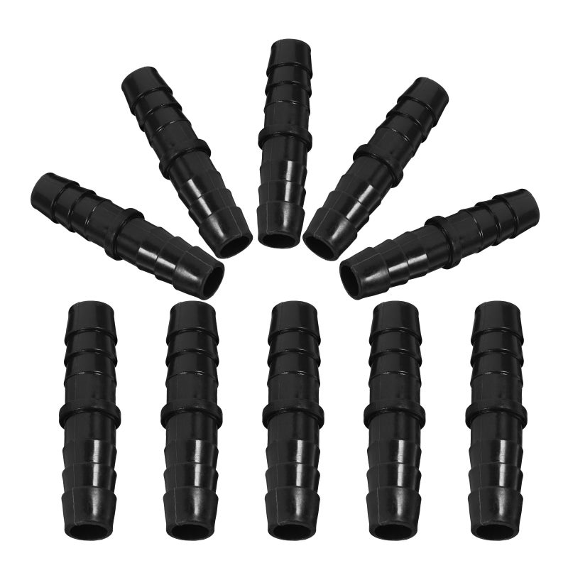 10pcs Barb Fittings Hose Barb Adapter Connectors 12mm Hose Repair Connectors - Image 1