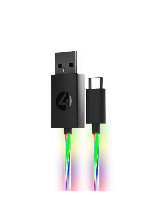 4gamers 2 charging cables, with LED light  - Image 1