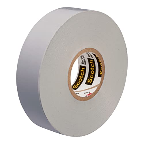3M Scotch Vinyl Color Coding Electrical Tape 35, 3/4 in x 66 ft, Gray, 1 Roll, CSA Certified, UL Listed, Professional Grade, 7 mil Thick, Flame Retardant Tape - Image 1