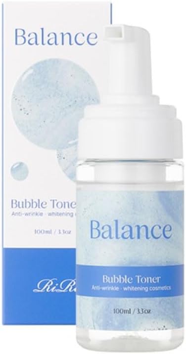 RiRe Balance Bubble Skin Care Toner for Face 33oz with 8 hyaluronic Acid EWG Green Grade Low pH55 Rich Bubble for Moisturizing Nourishing OilMoisture Balance