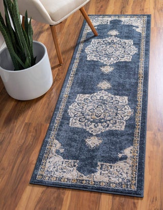 Unique Loom Utopia Collection Traditional Classic Vintage Inspired Area Rug with Warm Hues (2' 0 x 6' 0 Runner, Navy Blue/Beige) - pzsku/Z751E90F972FFC0EC5E5FZ/45/1767547417/23f7d89f-8e08-4e41-8a0e-5fe97d5612db