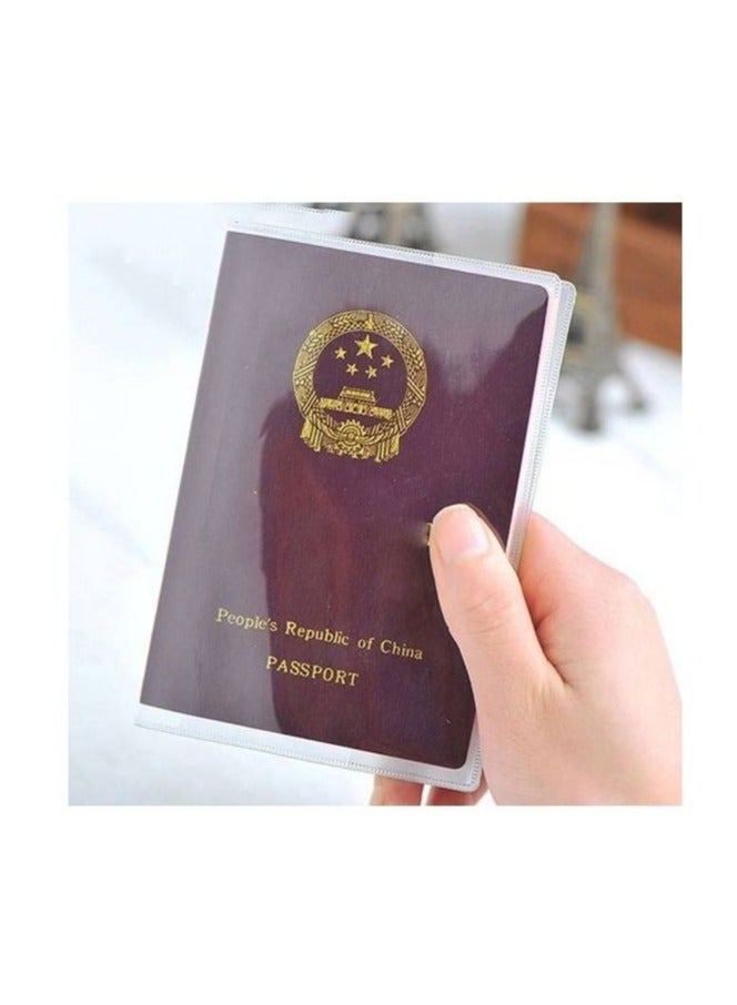 Altheqa 10 Pcs Travel Waterproof Dirt Passport Holder Cover Wallet Transparent PVC ID Card Holders Business Credit Card Holder Case Pouch - Image 1