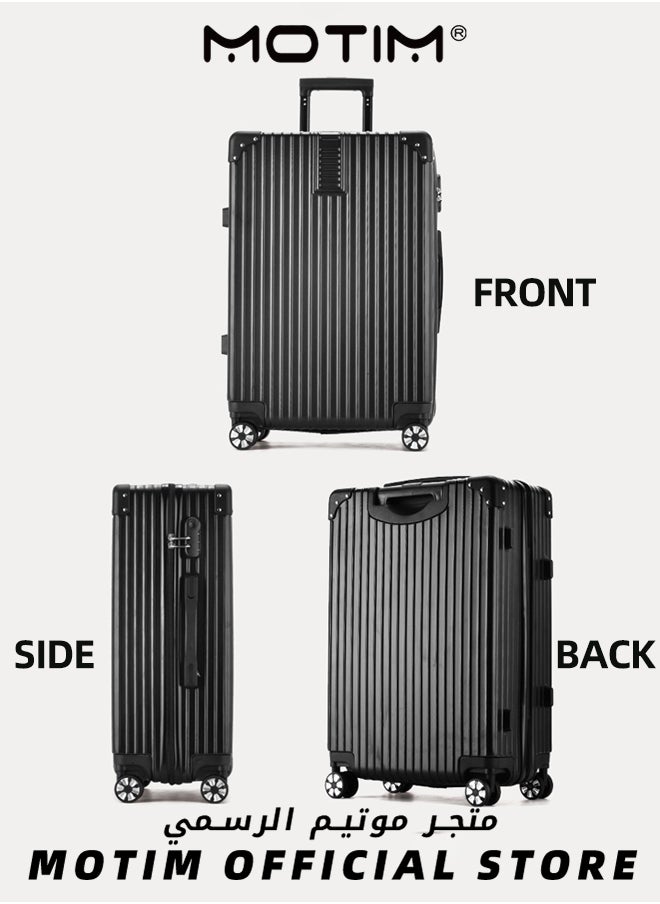 Motim - 2PCS Boarding Carry-on Luggage Sets Expandable PP Hard Shell Clearance Luggage with Spinner Wheels TSA Lock and Hard Side Lightweight Durable Carry-on Suitcase Set for Long Distance Travel - Image 1