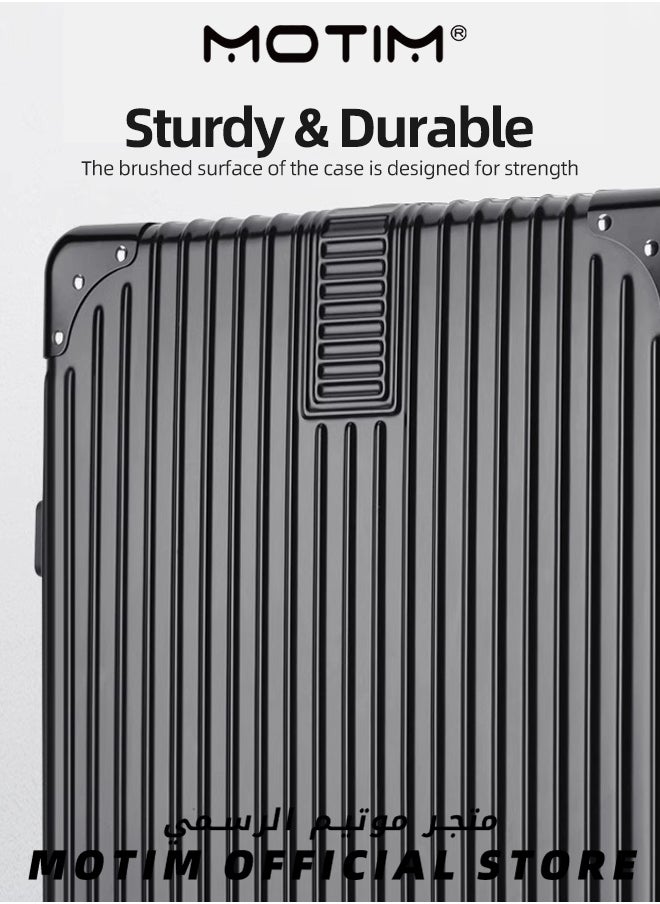 Motim - 2PCS Boarding Carry-on Luggage Sets Expandable PP Hard Shell Clearance Luggage with Spinner Wheels TSA Lock and Hard Side Lightweight Durable Carry-on Suitcase Set for Long Distance Travel - Image 1