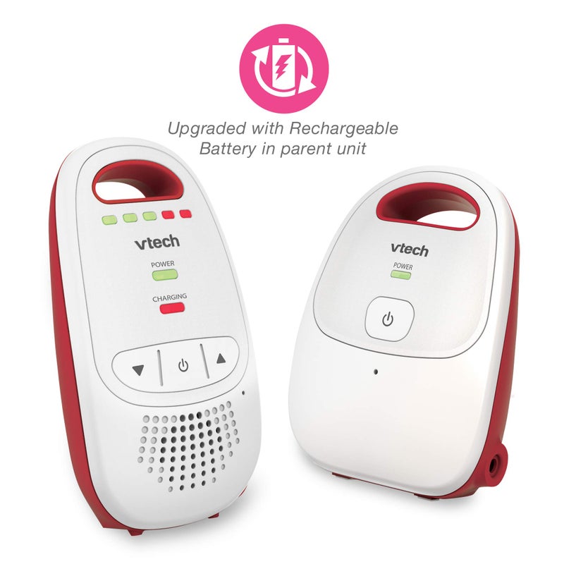 LOVE RADIUS VTech BM1000 Digital Audio Baby Monitor, Parent Unit with Rechargeable Battery, Long Range, Digital Wireless Transmission, Baby Monitor with Crystal-Clear Sound, Plug & Play, Sound Indicator & Alerts - Image 2