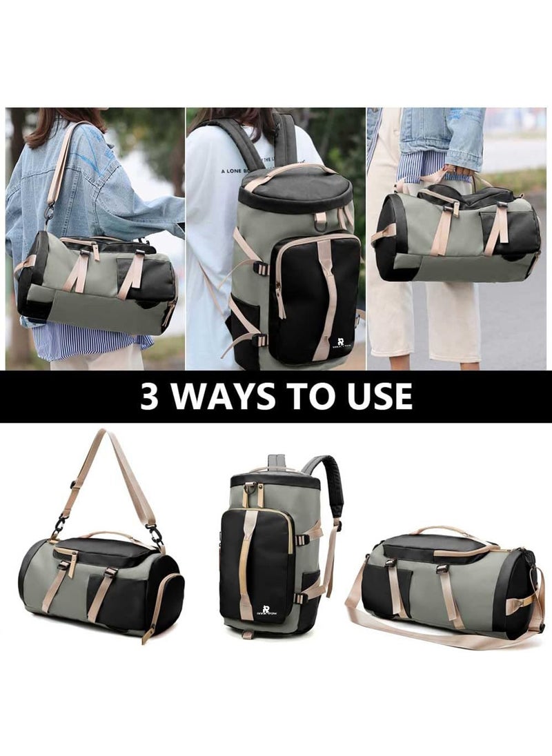 Rock Pow - Large Capacity Sports Gym Bag Sports Gym Bag with Shoes Compartment & Wet Pocket Sports Gym Bag for Men & Women Multi-Occasion Application of Sports Bag - Image 1