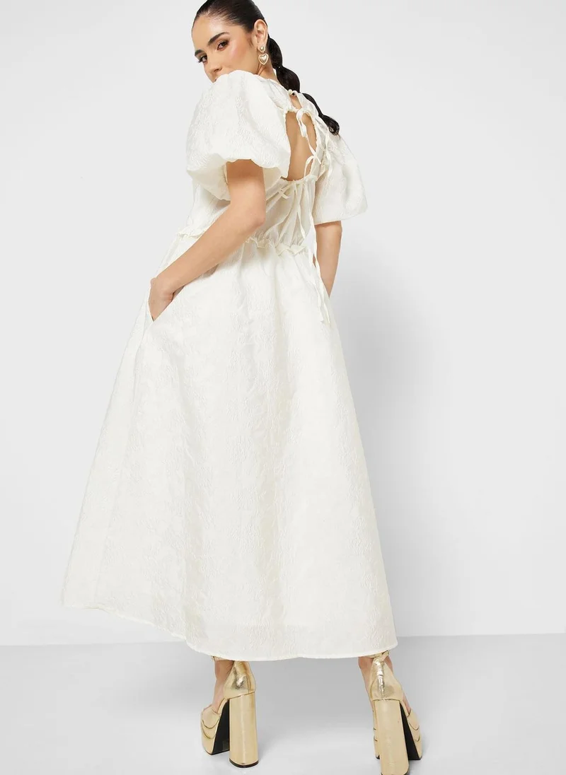 sister jane Choux Organza Midi Dress