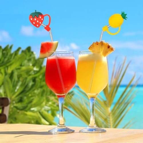PUTHAK 3pcs Silicone Straw Covers | Reusable 8mm Straw Toppers | Dust-Proof Straw Cap Lids for Tumblers & Cups | Please Note Any 3 Random Character Will Be Sent - Image 4