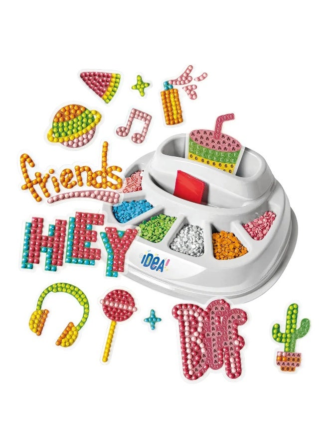 Clementoni Idea Sparkly Creations Pop Style | Do it Yourself | DIY Craft Kit | Educational & Learning | Creative Gift for Kids and Adults - Image 2