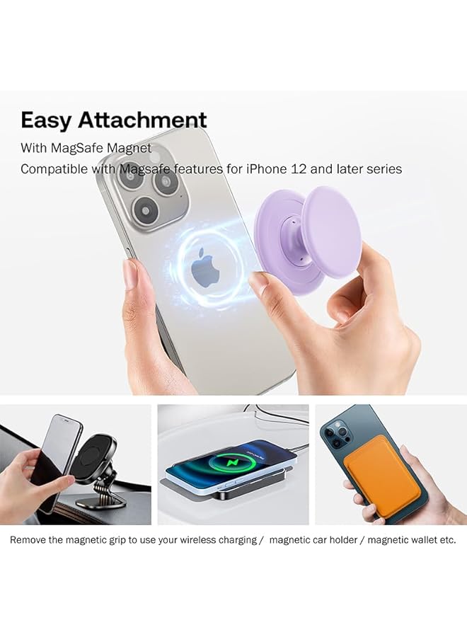 Green Tiger Magnetic Phone Grip For Magsafe Phones- Phone Stand- Magnetic Finger Phone Grip- Phone Ring Grip- Magsafe Phone Grip Stand- Ring- Pop Grip- For Tablets- For Kindle- Universal- S - Image 5