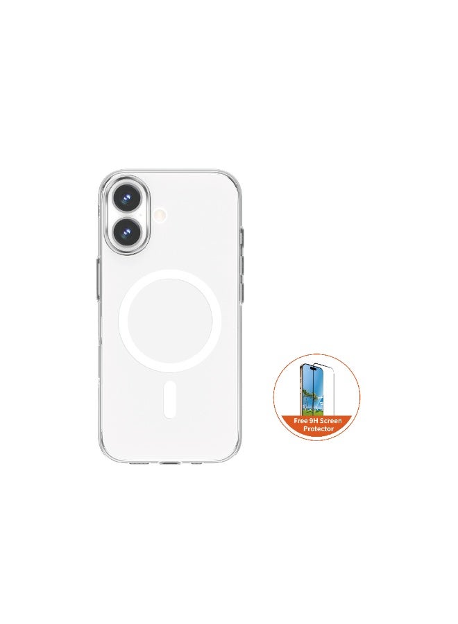 FIFTH ELEMENT CRYSTA Anti-Yellowing MagSafe Clear Case for iPhone 17, Shock-Absorbing Corners & Raised Camera Bezel – Transparent - Image 1
