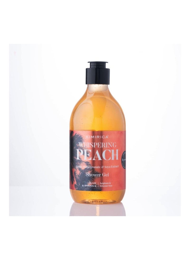 Kimirica Whispering Peach Shower Gel With Nettle,Pomegranate Soy Extract For All Skin Types - Image 1