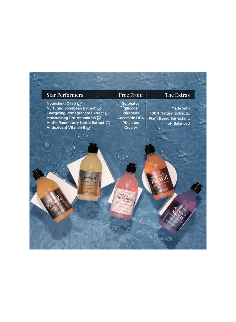 Kimirica Whispering Peach Shower Gel With Nettle,Pomegranate Soy Extract For All Skin Types - Image 4