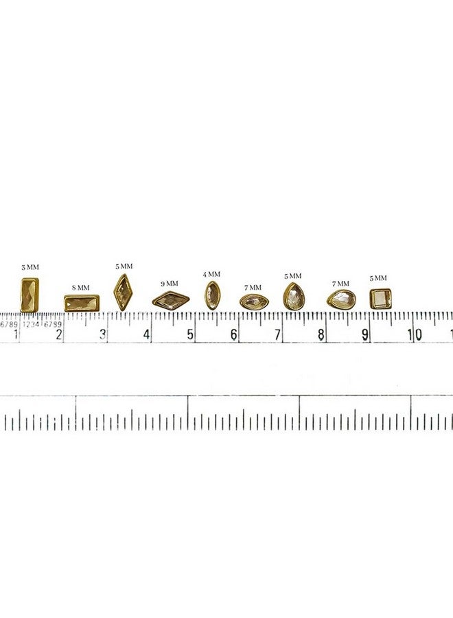 Embroiderymaterial Combo Of Kundan Stone Beads, Craft Mirrors, Tweezers & Fabric Glue For Lippan Art, Jewellery Making, Craft, Embroidery, Embellishment, Toran Making, Aari Work,Multicolor - Image 4