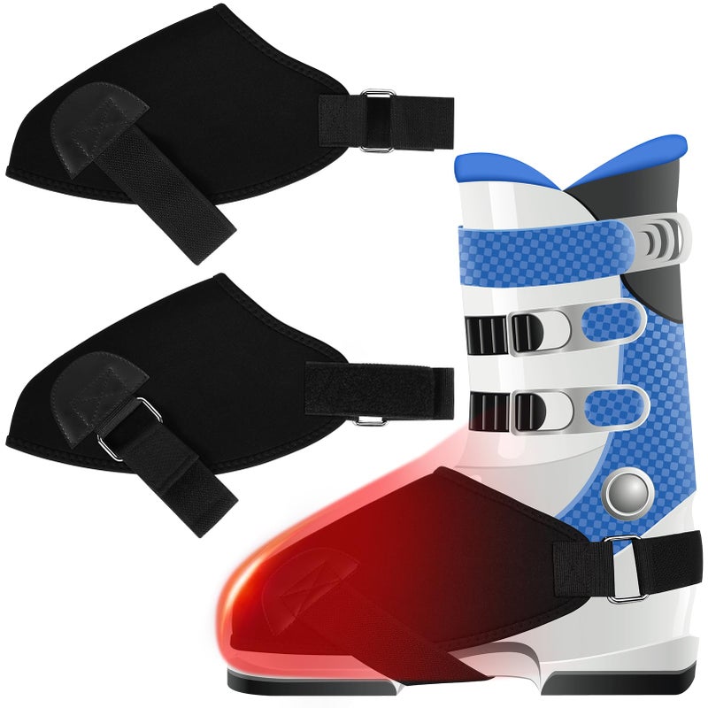GJQ 2 Pairs - Ski Boot Covers, Ski Boot Covers for Warmth, Ski Boot Warmer, Ski Boot Cover for Keep Your Feet Dry and Warm, Winter Sport Accessory, Ski Present, Skiing Accessories for Skiers - Image 1