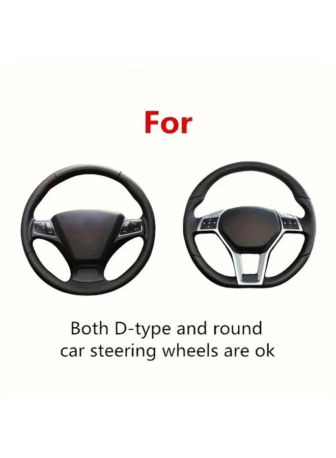 Universal Fit Black Silicone Steering Wheel Cover Non Slip Grip Easy Installation Washable - Image 3
