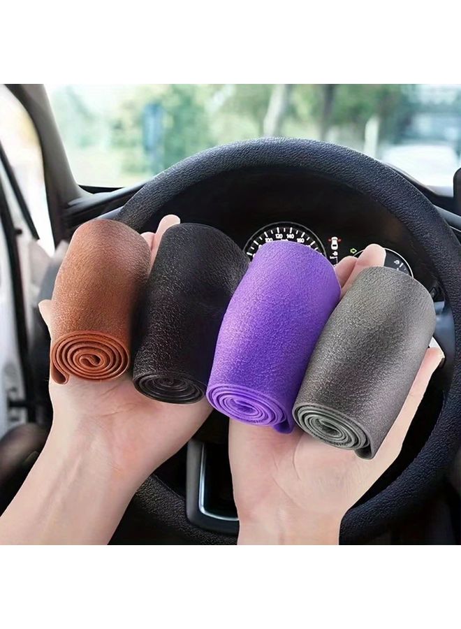 Universal Fit Black Silicone Steering Wheel Cover Non Slip Grip Easy Installation Washable - Image 2