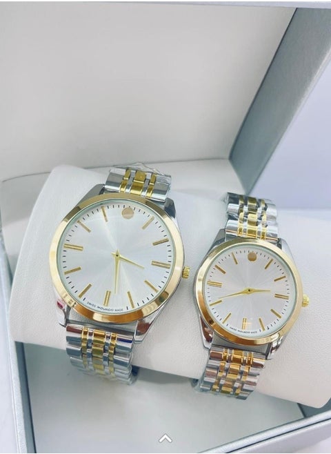 Stylish Wrist Watch Luxury Stainless Steel Belt Waterproof Date Clock Crystal Women Men Couple Quartz Watches
