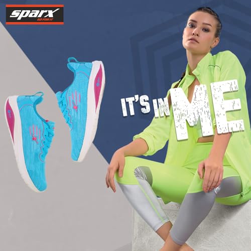 SPARX Womens Shoes 9045, SEA GRN Magenta, 0007, Blue - Image 5