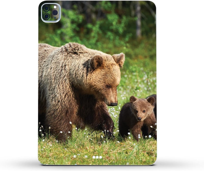 مايتي سكينز غلاف فينيلي قوي من MightySkins متوافق مع Apple iPad Pro 11" M2 الجيل الرابع (2022) - تصميم Grizzly | واقي، متين، ويمكن تغيير أنماطه | سهل التطبيق | مصنوع في الولايات المتحدة الأمريكية - Image 2