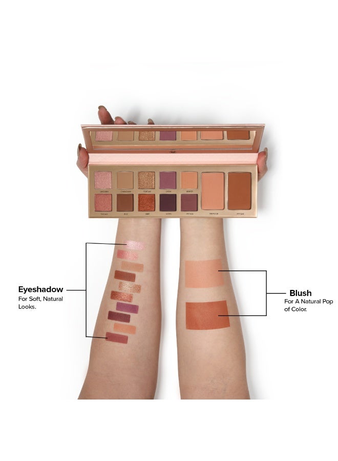 Future Makeup 10 Color Eyeshadow + 2 Color Blush Palette - Image 3