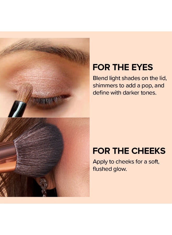 Future Makeup 10 Color Eyeshadow + 2 Color Blush Palette - Image 5