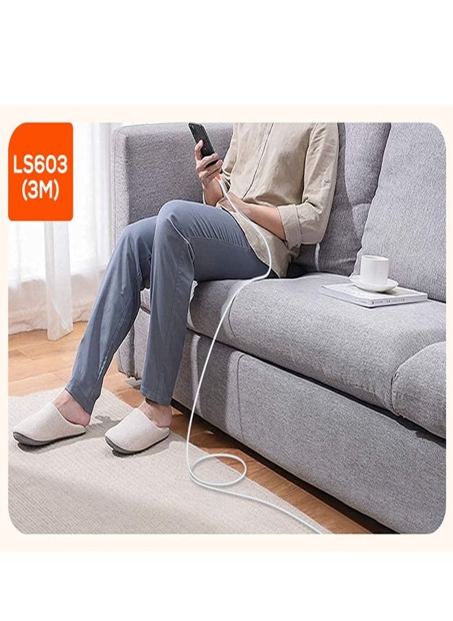 LDNIO iPhone Cable 3M Lightning Cable iPhone Charger Cable for iPhone 14/14 Plus/ 14 Pro/14 Pro Max/iPhone SE 2022 13 Pro/13 Pro Max/13/13 mini iPad 9/12 mini/12/12 Pro/12 Pro Max  - Image 4