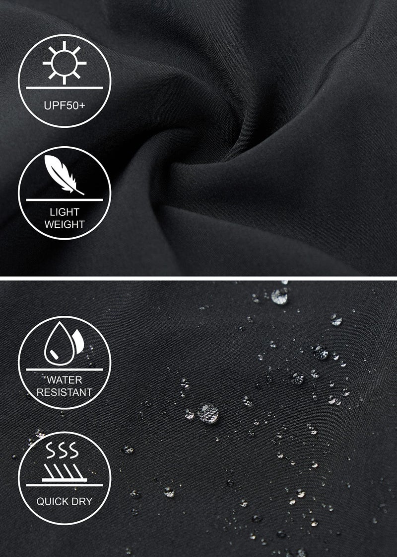 Libin Men's Lightweight Joggers Quick Dry Cargo Hiking Pants Track Running Workout Athletic Travel Golf Casual Outdoor, Black L - Image 4