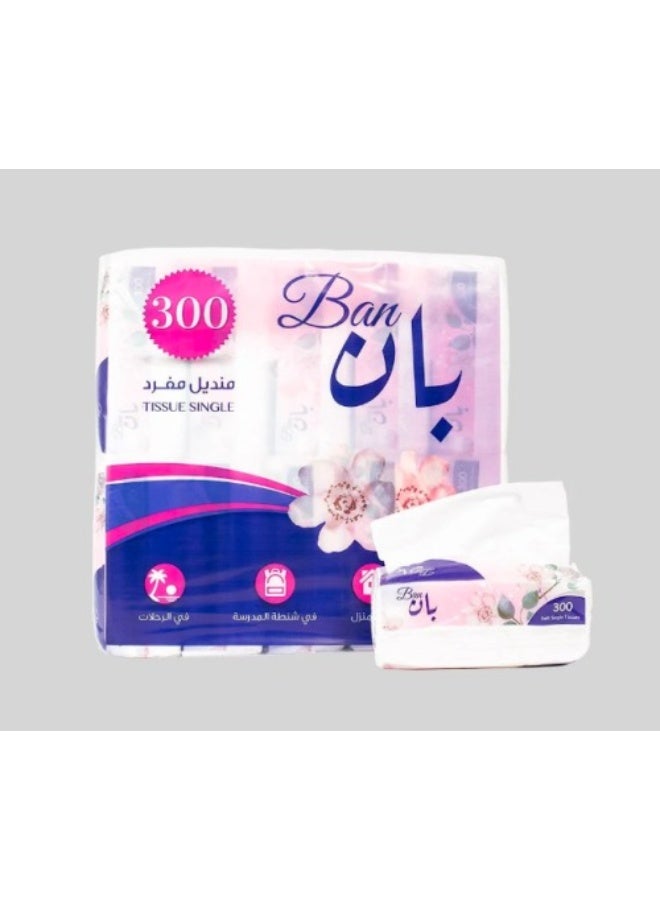 Ban "Pan Wipes 300 Single Wipes – Pack of 50 Boxes."