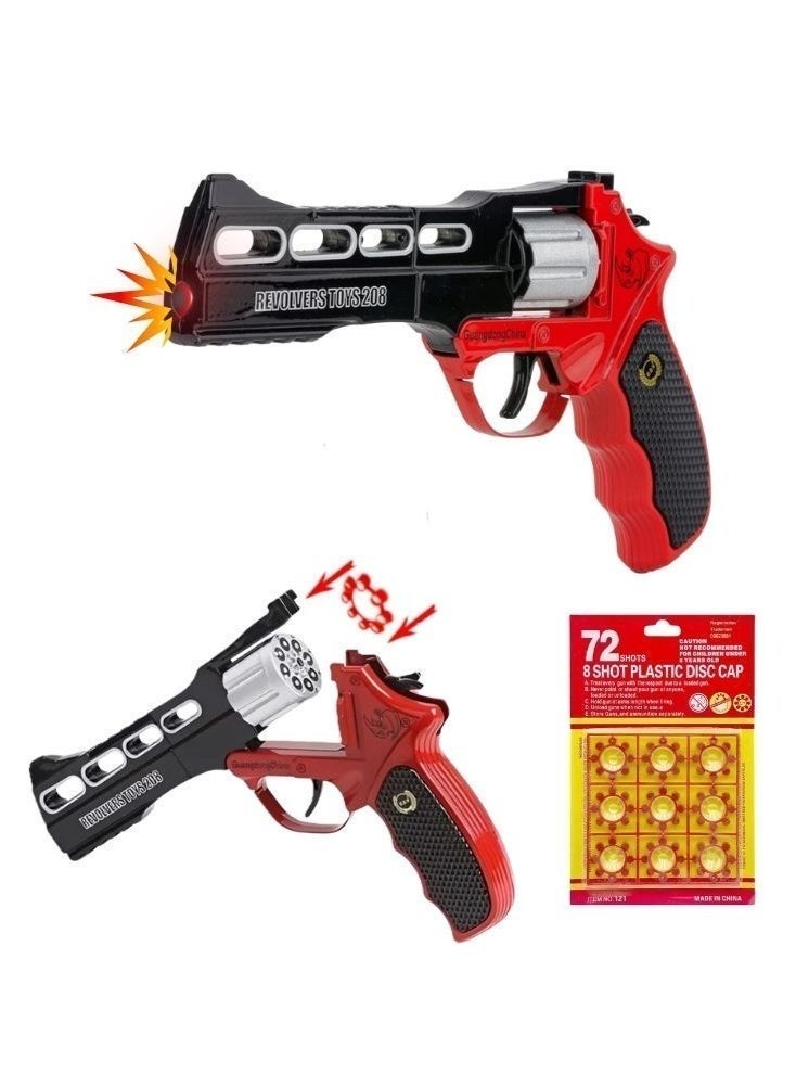 Premium Toy Revolver Gun with Ring Caps – Classic Pretend Play Pistol for Kids with Sound Effect - Image 1