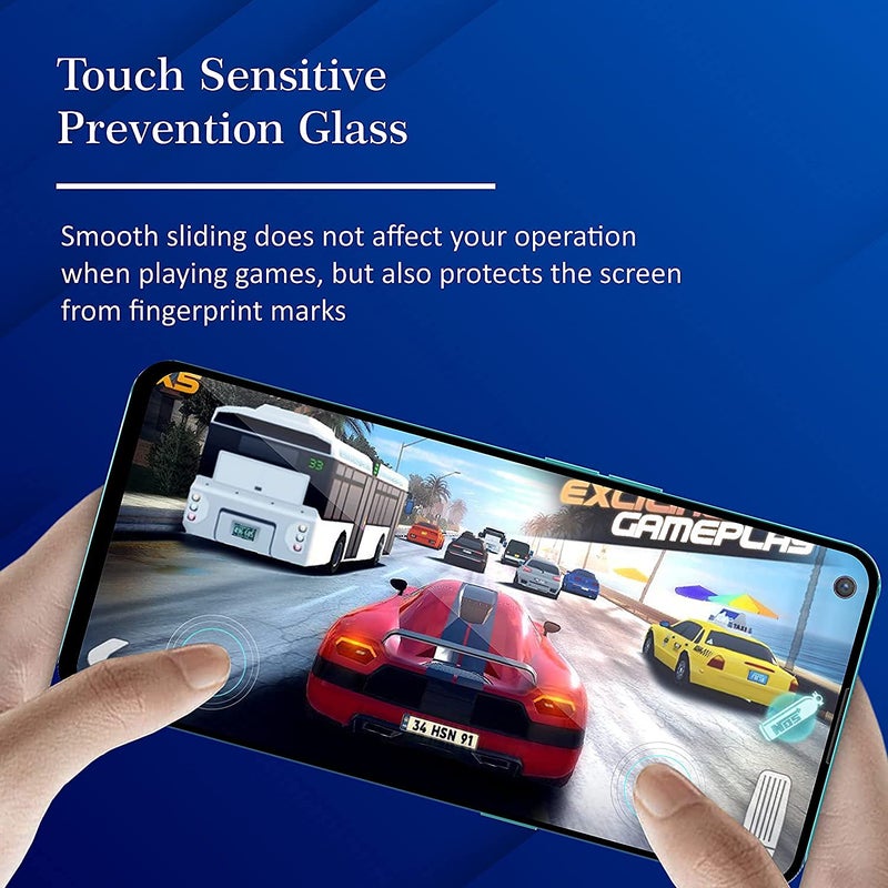 OpenTech حماية شاشة زجاجية مقسّاة بمعيار عسكري متوافقة مع OnePlus Nord CE 2 5G (2022) مع تغطية من الحافة إلى الحافة ومجموعة تركيب سهلة. - Image 3