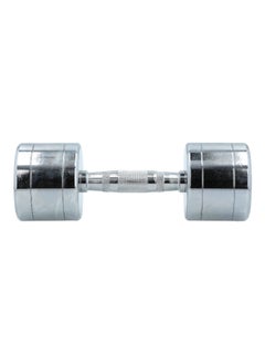 BODY SCULPTURE Sturdy Metal Textured Grip Dumbbell Silver 8 kg BW-703-8KG  - Image 1