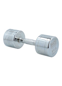 BODY SCULPTURE Sturdy Metal Textured Grip Dumbbell Silver 8 kg BW-703-8KG  - Image 2