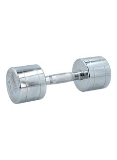 BODY SCULPTURE Sturdy Metal Textured Grip Dumbbell Silver 8 kg BW-703-8KG  - Image 3