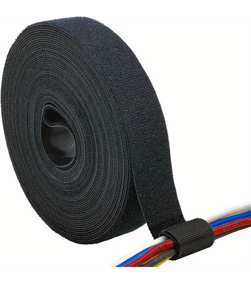 1 Inch x 33 FT Heavy Duty Double Sided Adhesive Tape Cable Management Reusable - Image 1