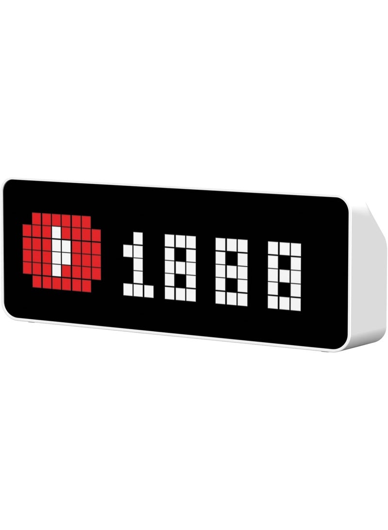 Ulanzi Desktop LED Clock — Minimalist Creative Multifunctional Pixel Display (Date · Weather · Temperature), Full-Color HD, Pomodoro Timer, Portable, Type-C Fast Charge - Image 1
