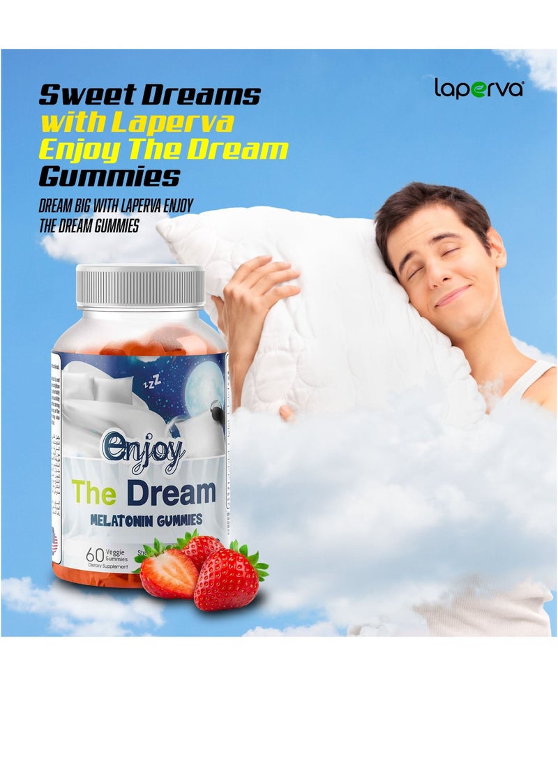 Laperva Enjoy The Dream Gummies Strawberry 60 Veggie Gummies - Image 4