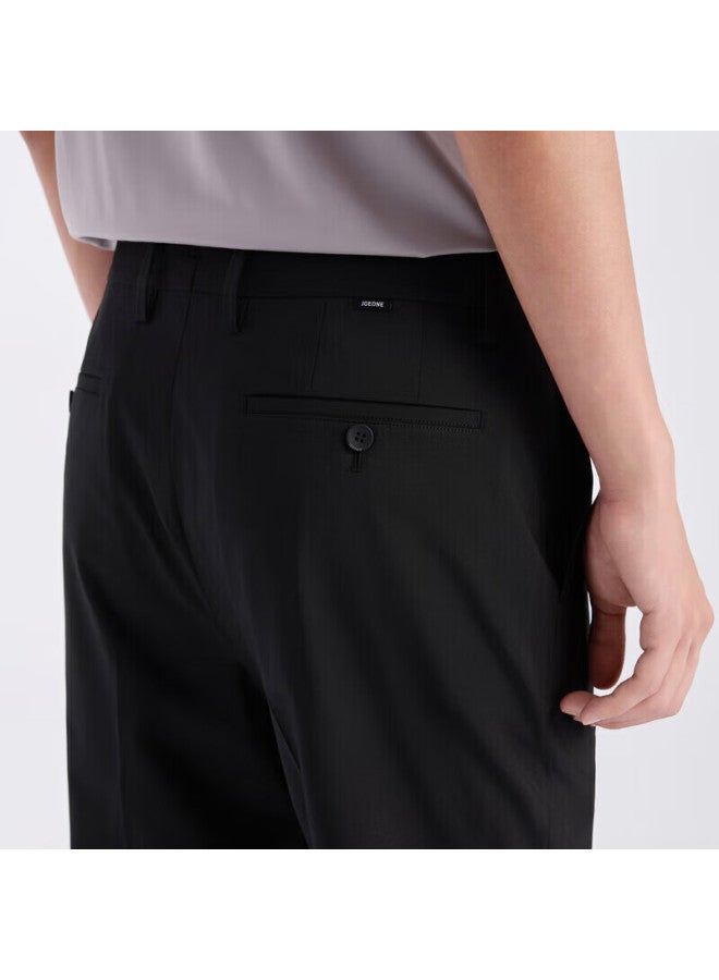 Joeone Men's Trousers Western Trousers Summer Cool Business Anti-wrinkle Easy Care Straight Suit Trousers Men - Image 4