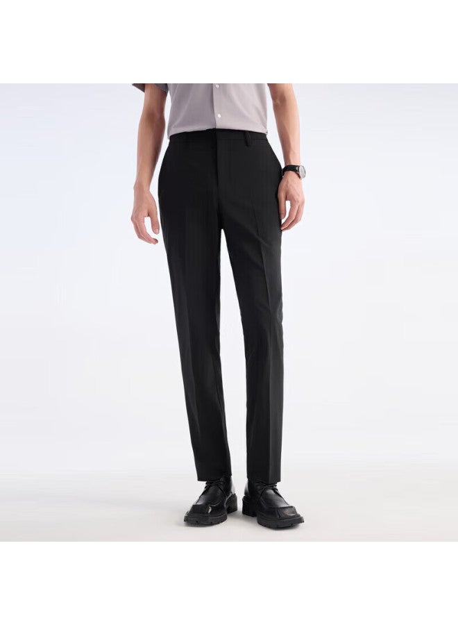 Joeone Men's Trousers Western Trousers Summer Cool Business Anti-wrinkle Easy Care Straight Suit Trousers Men - Image 2