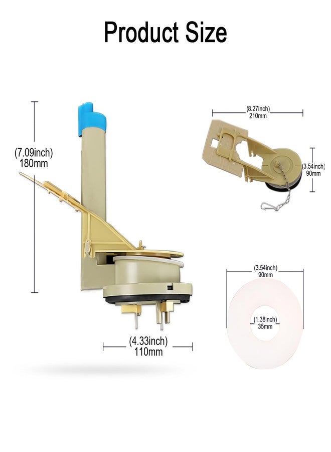 Lychee Light Toilet Flush Valve Replacement Parts for 1 Piece Toilet,3-Inch Flush Hole Toilet Repair Kits,Compatible with TOTO THU Series Flush Valve - Image 5