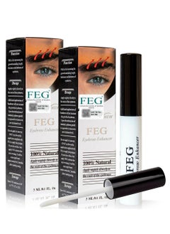 2 Pcs Brow Enhancer Set 3mlx2  Eyebrow Growth Treatment Serum Eyebrow Enhancing Serum for Darker Thicker Eyebrows Eyelash Non-irritating and Safe Eyebrow Boositing Enhancer for Men and Women