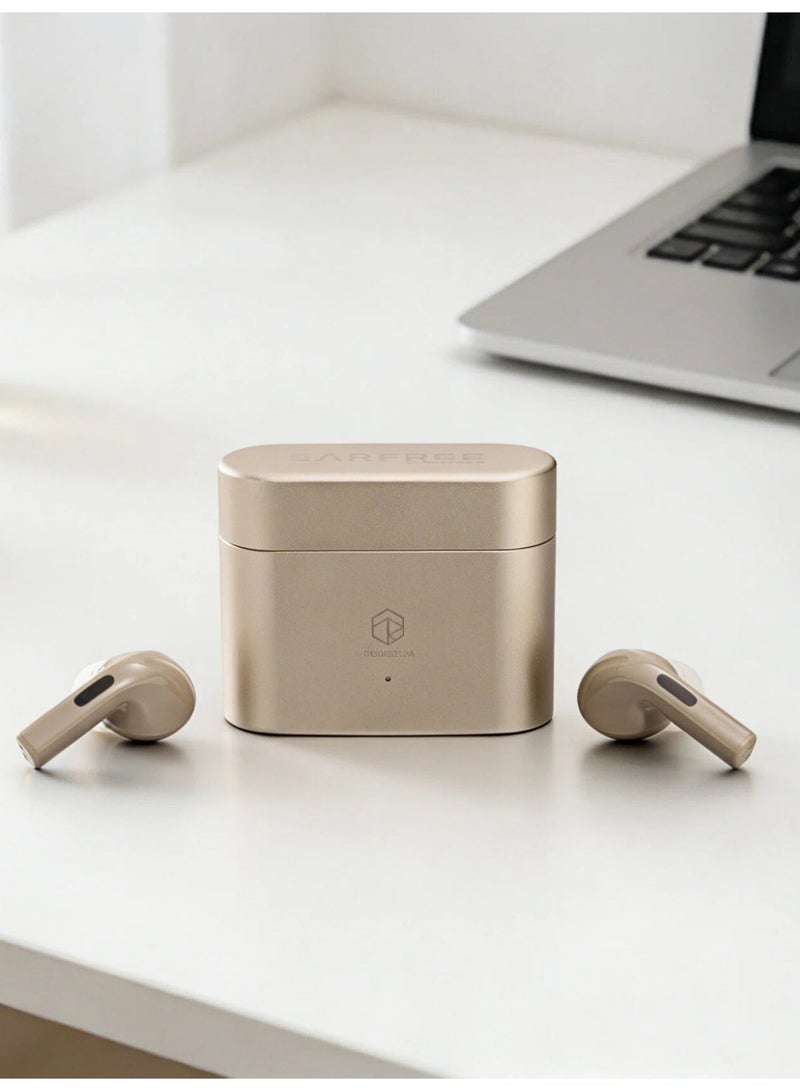 ROSESELSA Earfree i5 true wireless earbuds， Earbuds with Noise Cancellation, TWS Bluetooth Earphones, 48dB ANC Earbuds, 50H Battery, 54ms Gaming Earbuds, Airbuds, In Ear Earbuds, Aluminum Case, LDAC Hi-Res - Image 2