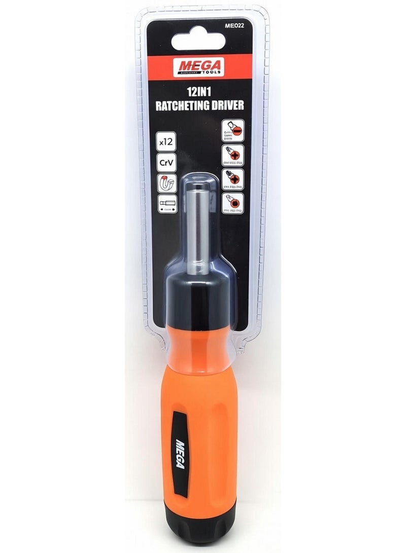 ميجا تولز مفك براغي 12 في 1 مقاس 12 بوصة