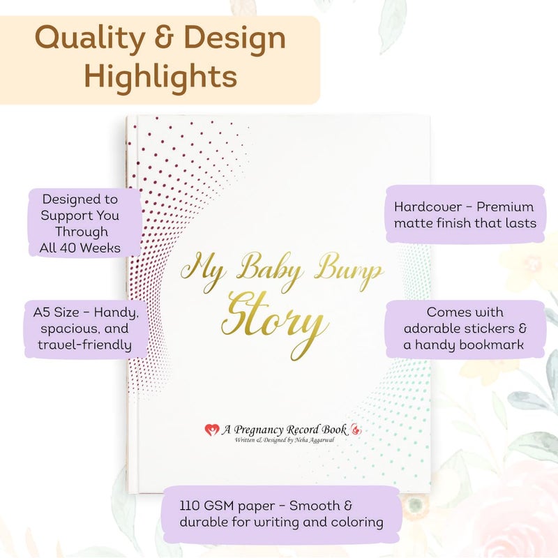 Clapjoy My Pregnancy Journal | My Baby Bump Story |Lovely Gift for First Time Moms - The Perfect Planner to Track Your Little Ones Life-Changing Journey - Image 3