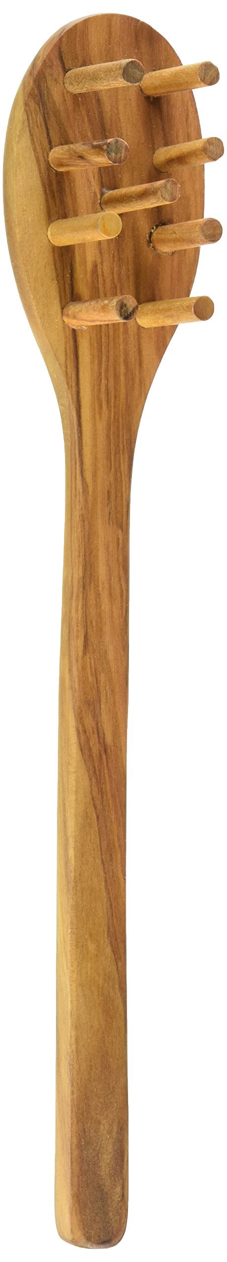 Eddingtons Eddington 50016 Italian Olive Wood Pasta Server Handcrafted in Europe Brown 12Inches 
