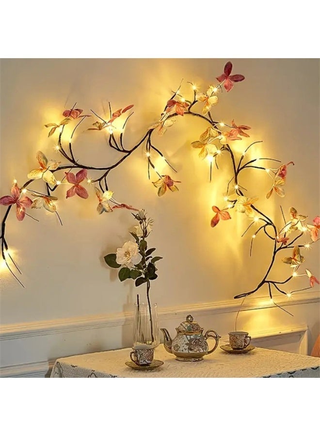 USB Remote Control LED Willow Rattan Light | 8 Modes | Butterfly Wall Decor for Home Atmosphere - Image 5