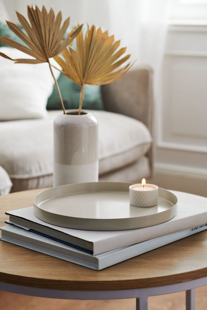 Tchibo Ceramic Decorative Tray, Beige  - Image 1