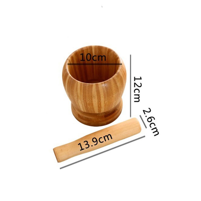 Garlic Smasher: Bamboo Natural Material, Strong Durable, No Paint Green Environmentally Friendly - Polished Fine Finish, Large Pot Mouth, Quick Garlic Mashing for Household Kitchen Use - Image 4